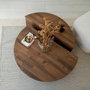 Hanah Home Podium Wood - Walnut Juego de mesa de centro